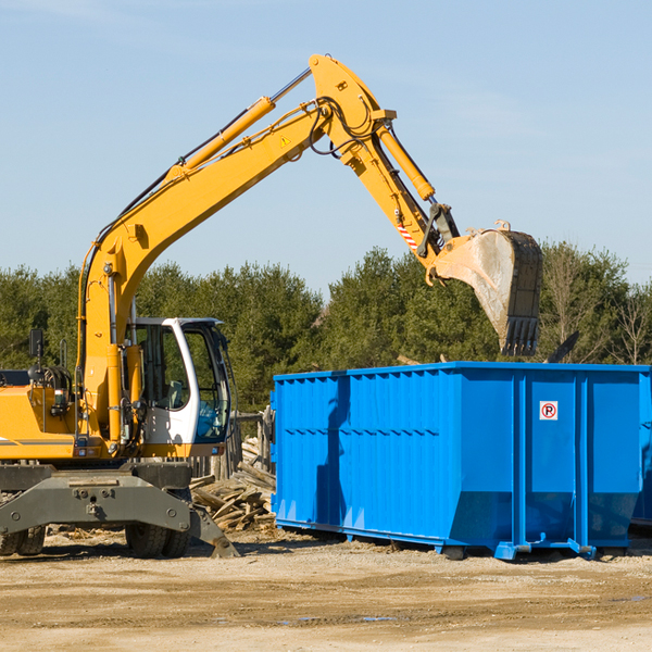 what size residential dumpster rentals are available in Monmouth Kansas